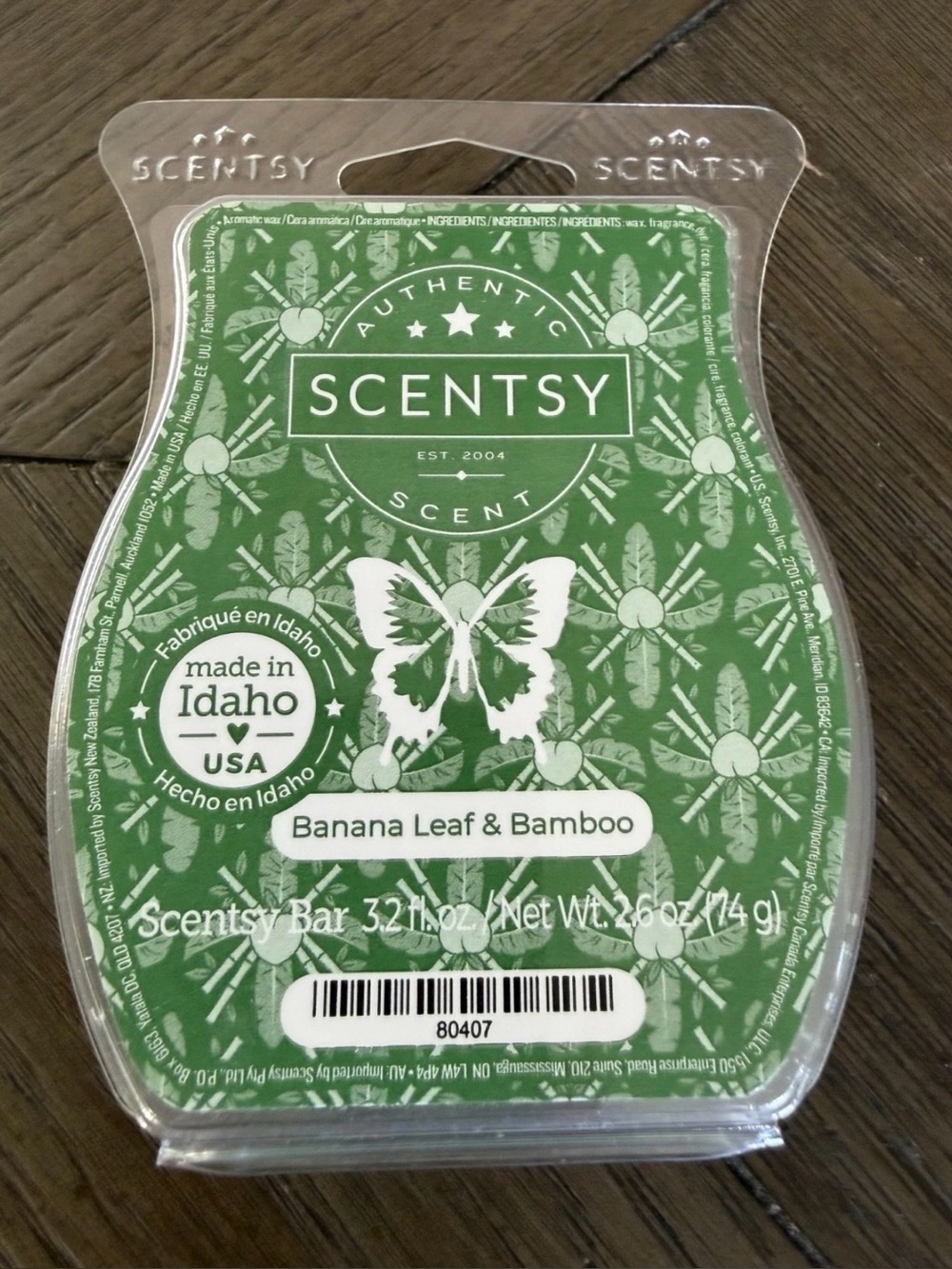 Scentsy Banana Leaf & Bamboo Wax Bar